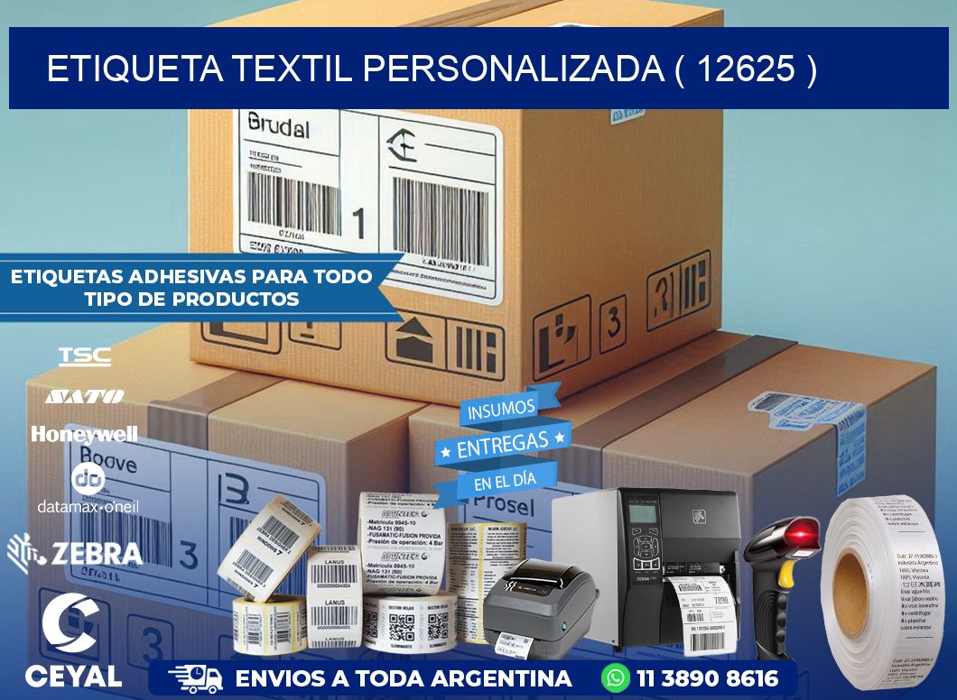 ETIQUETA TEXTIL PERSONALIZADA ( 12625 )