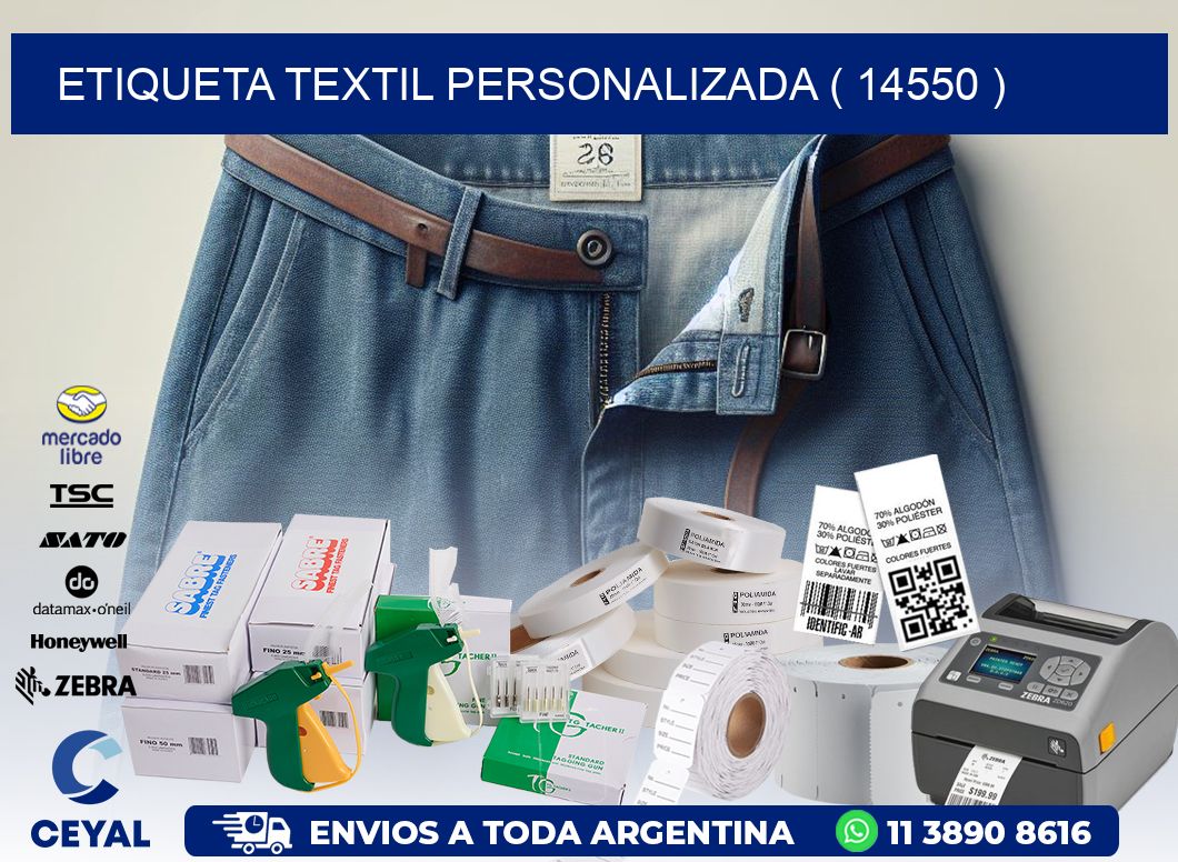 ETIQUETA TEXTIL PERSONALIZADA ( 14550 )