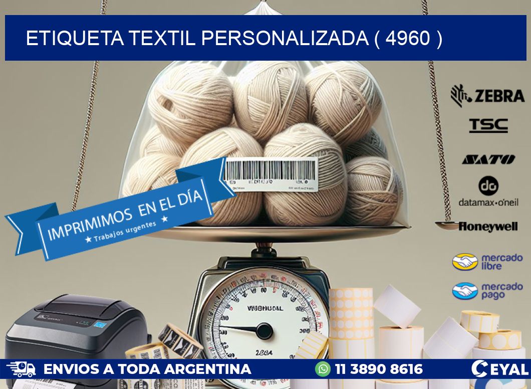 ETIQUETA TEXTIL PERSONALIZADA ( 4960 )