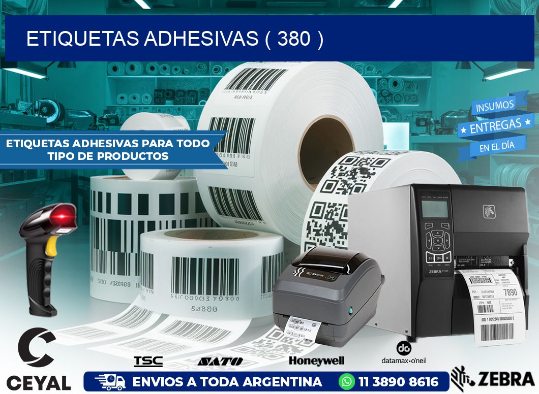 ETIQUETAS ADHESIVAS ( 380 )