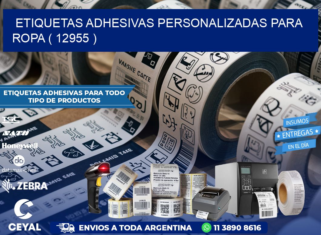 ETIQUETAS ADHESIVAS PERSONALIZADAS PARA ROPA ( 12955 )