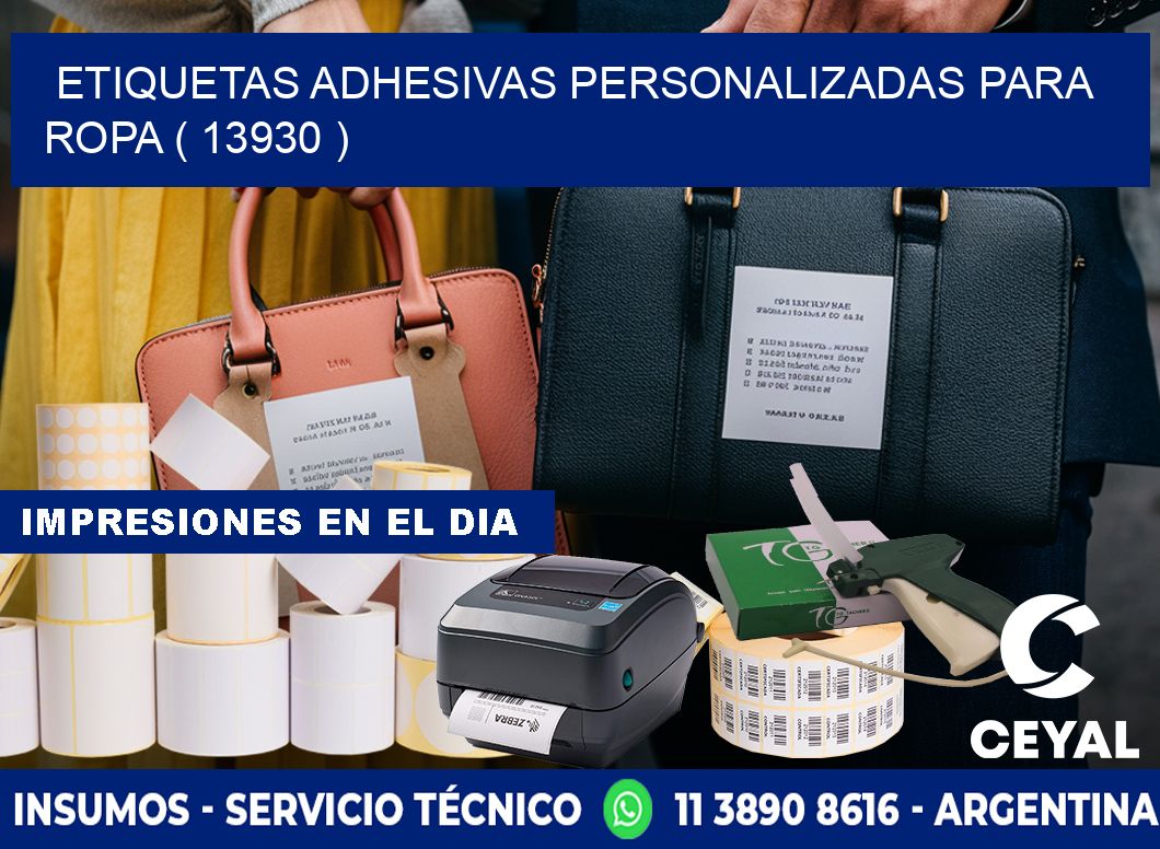 ETIQUETAS ADHESIVAS PERSONALIZADAS PARA ROPA ( 13930 )