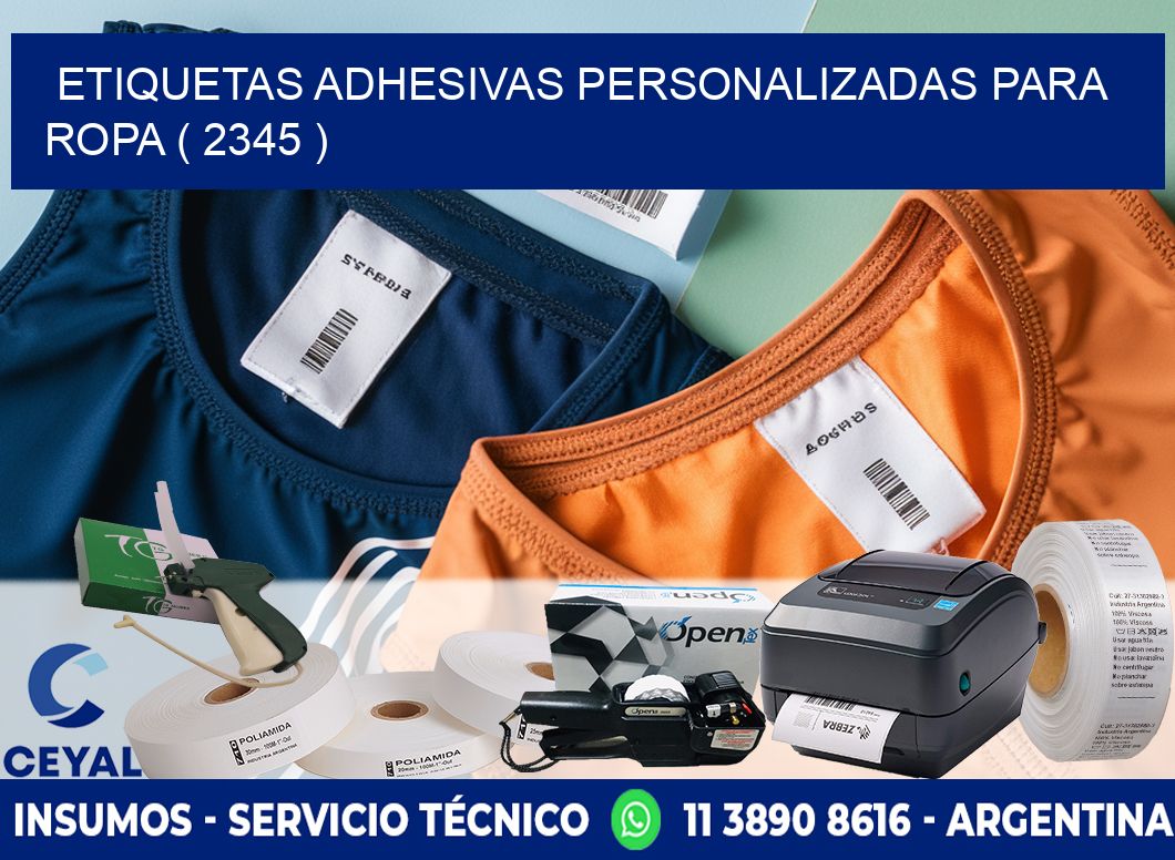 ETIQUETAS ADHESIVAS PERSONALIZADAS PARA ROPA ( 2345 )