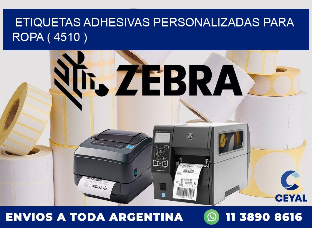 ETIQUETAS ADHESIVAS PERSONALIZADAS PARA ROPA ( 4510 )