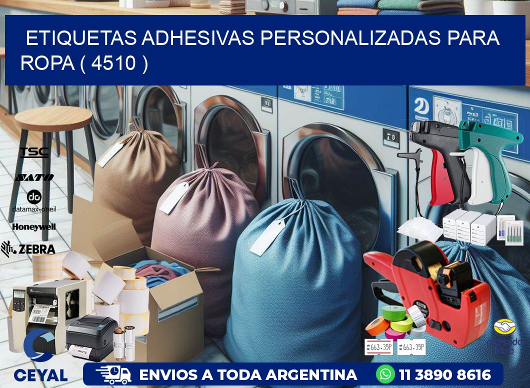 ETIQUETAS ADHESIVAS PERSONALIZADAS PARA ROPA ( 4510 )