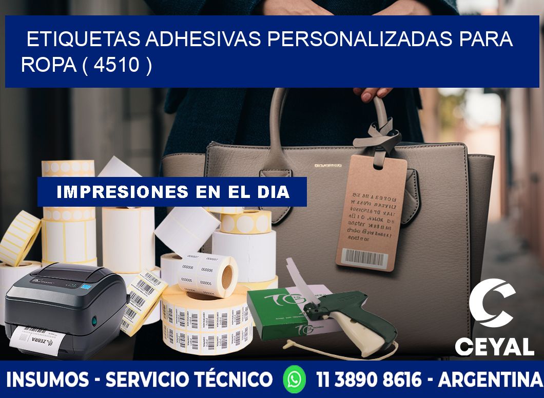 ETIQUETAS ADHESIVAS PERSONALIZADAS PARA ROPA ( 4510 )