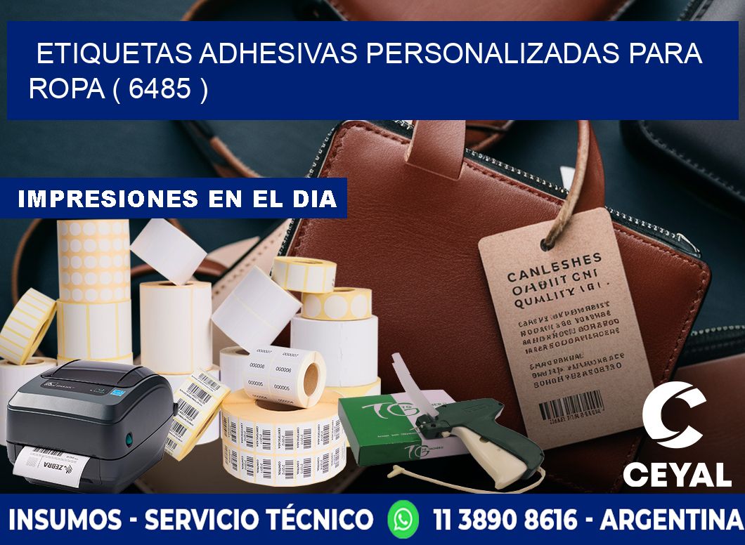 ETIQUETAS ADHESIVAS PERSONALIZADAS PARA ROPA ( 6485 )