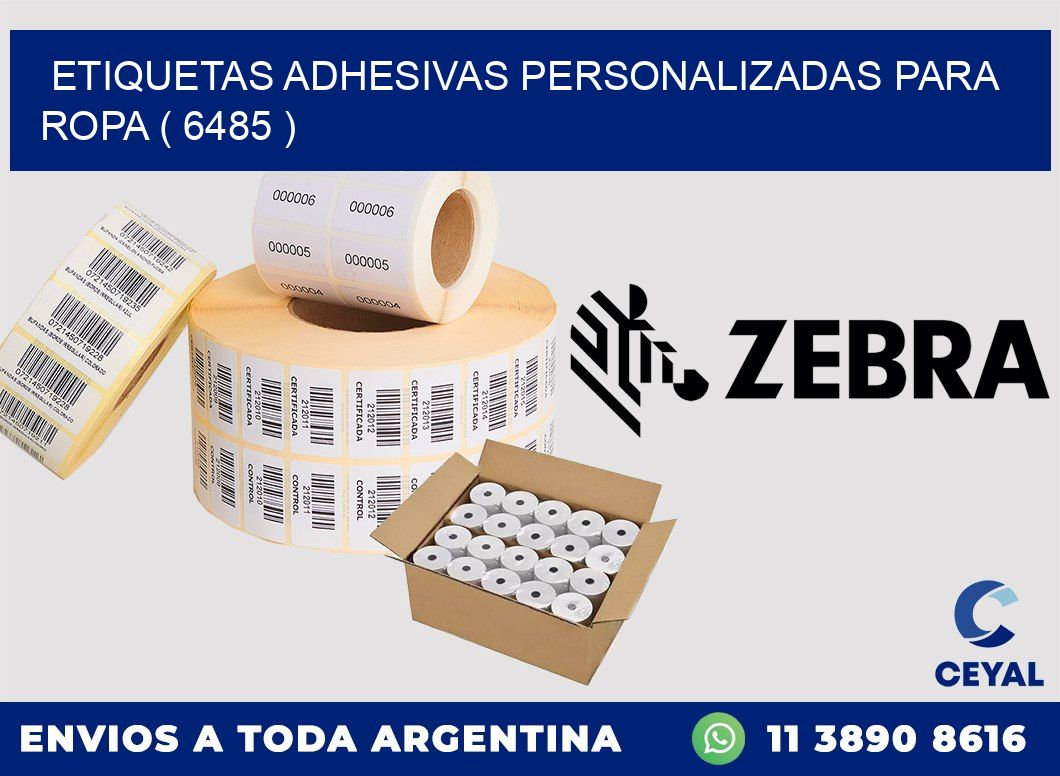 ETIQUETAS ADHESIVAS PERSONALIZADAS PARA ROPA ( 6485 )