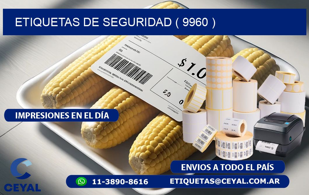 ETIQUETAS DE SEGURIDAD ( 9960 )