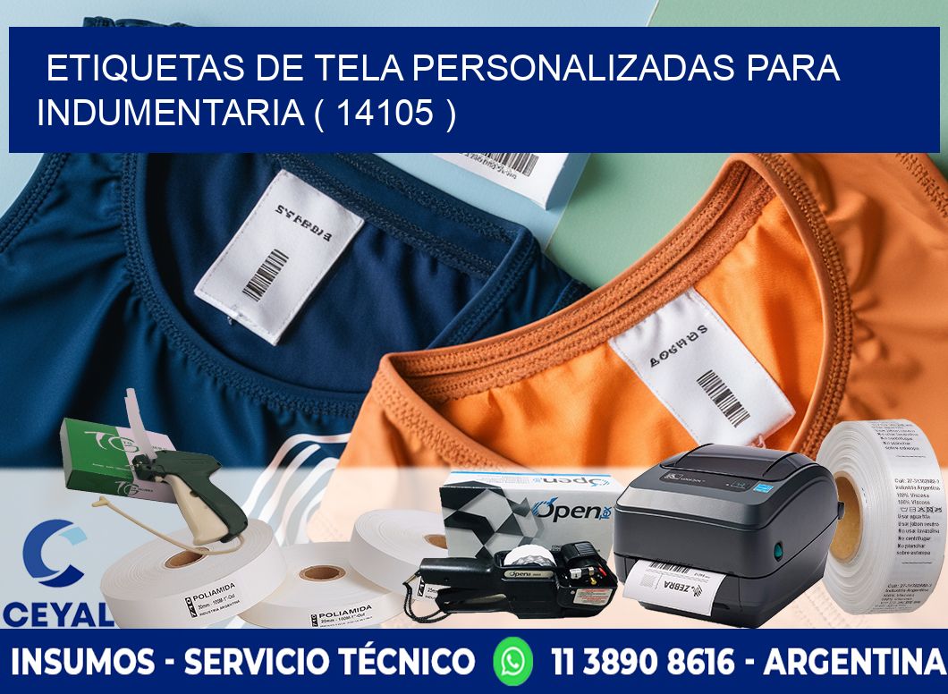 ETIQUETAS DE TELA PERSONALIZADAS PARA INDUMENTARIA ( 14105 )