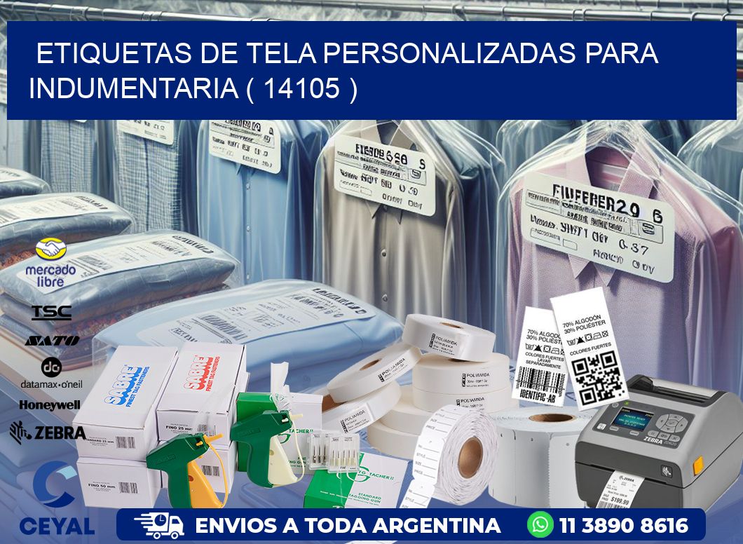 ETIQUETAS DE TELA PERSONALIZADAS PARA INDUMENTARIA ( 14105 )