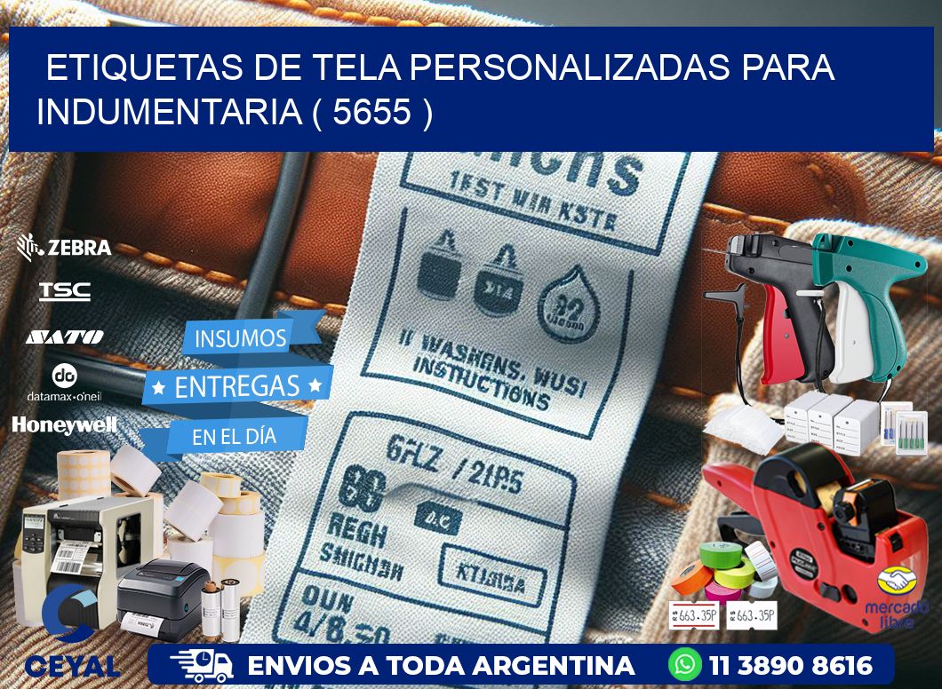 ETIQUETAS DE TELA PERSONALIZADAS PARA INDUMENTARIA ( 5655 )