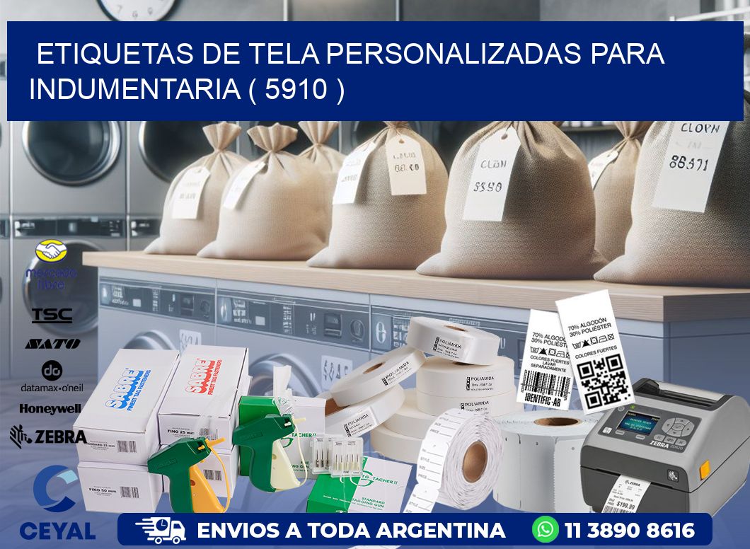 ETIQUETAS DE TELA PERSONALIZADAS PARA INDUMENTARIA ( 5910 )