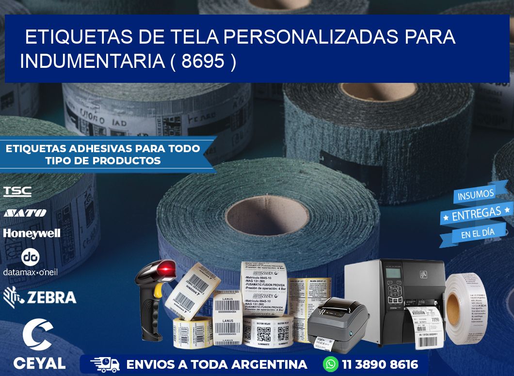 ETIQUETAS DE TELA PERSONALIZADAS PARA INDUMENTARIA ( 8695 )