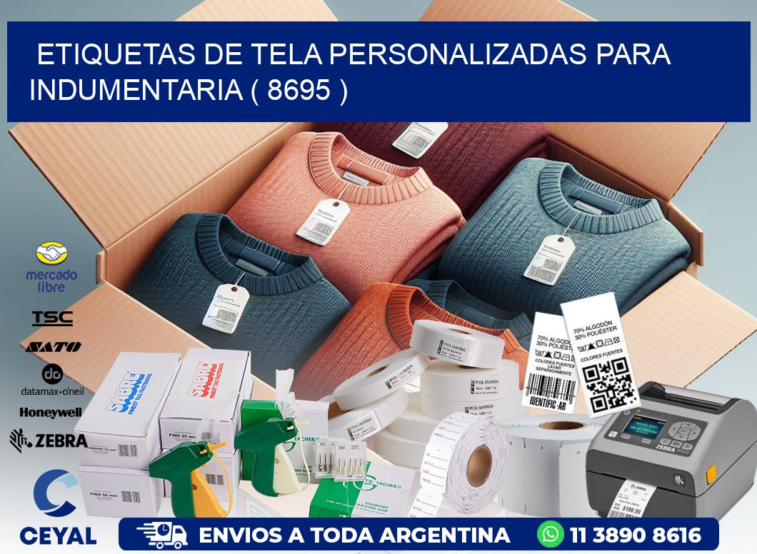 ETIQUETAS DE TELA PERSONALIZADAS PARA INDUMENTARIA ( 8695 )