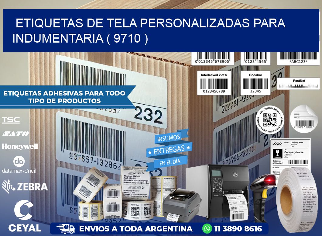 ETIQUETAS DE TELA PERSONALIZADAS PARA INDUMENTARIA ( 9710 )