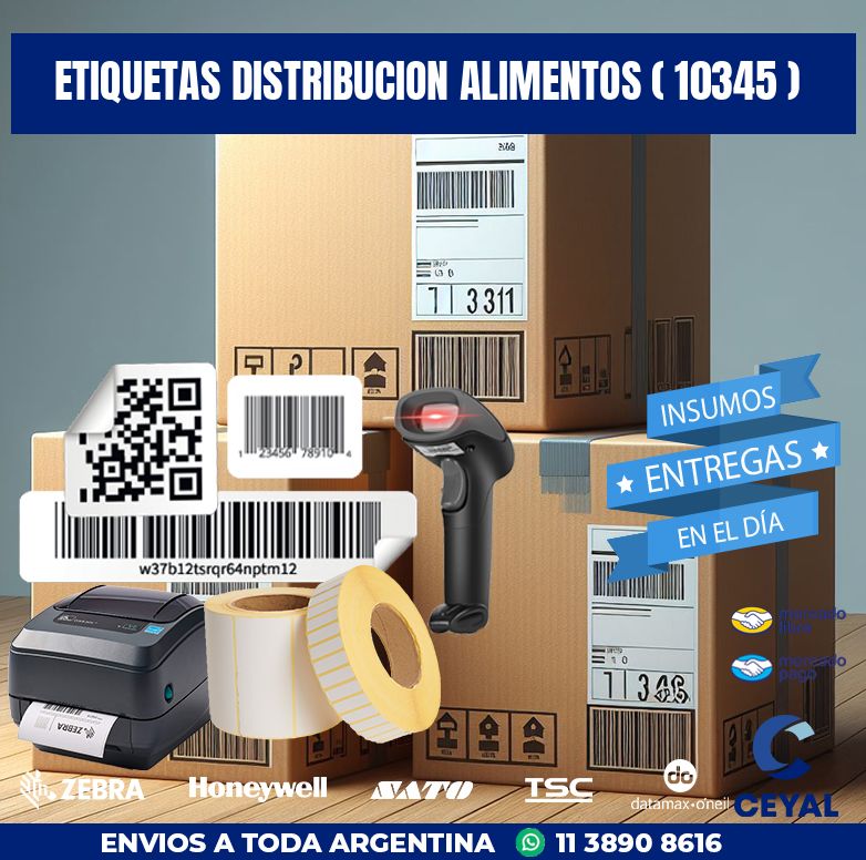 ETIQUETAS DISTRIBUCION ALIMENTOS ( 10345 )