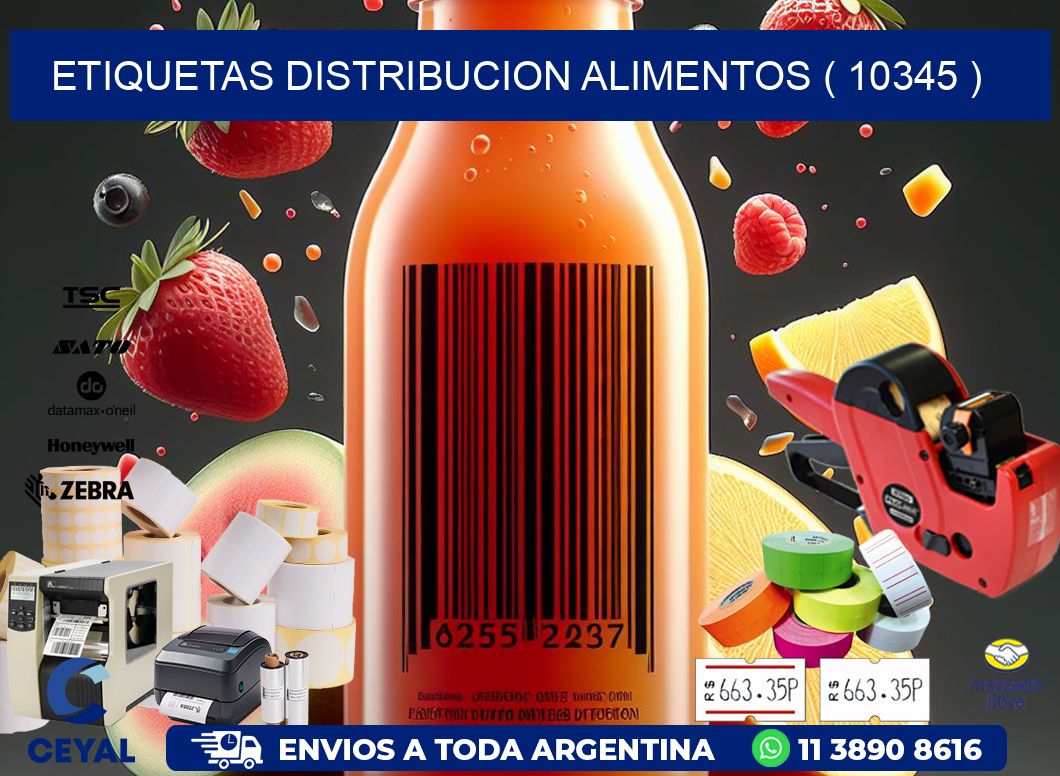 ETIQUETAS DISTRIBUCION ALIMENTOS ( 10345 )