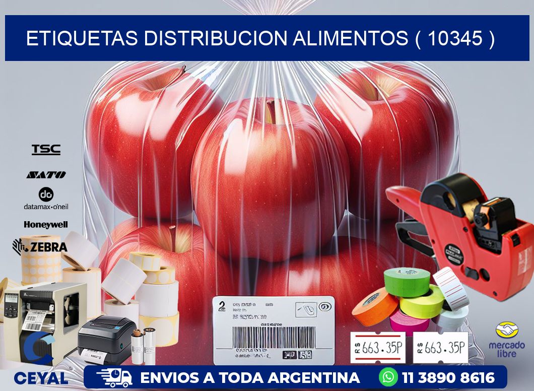 ETIQUETAS DISTRIBUCION ALIMENTOS ( 10345 )