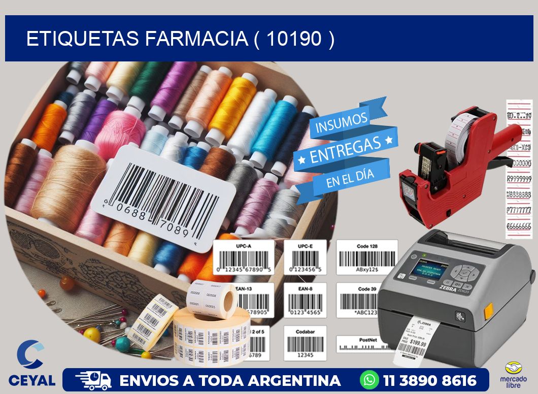 ETIQUETAS FARMACIA ( 10190 )