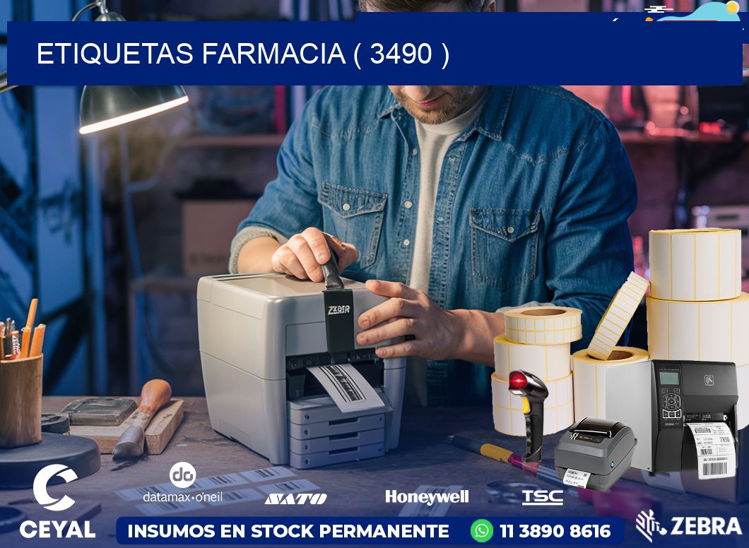 ETIQUETAS FARMACIA ( 3490 )