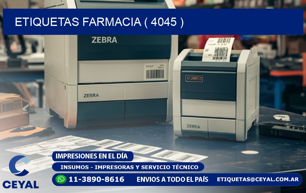 ETIQUETAS FARMACIA ( 4045 )