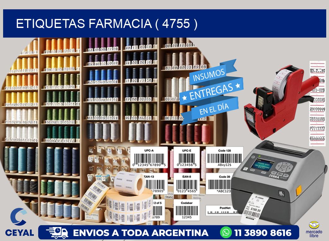 ETIQUETAS FARMACIA ( 4755 )