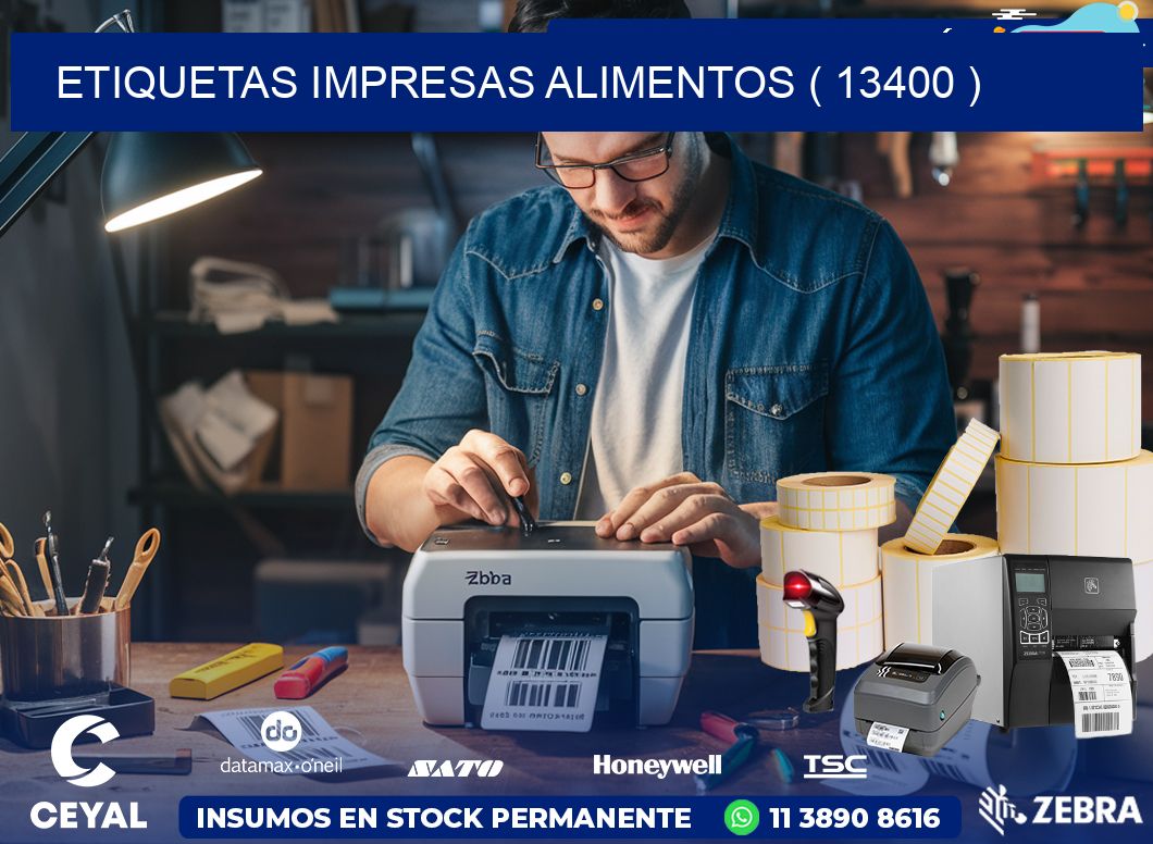 ETIQUETAS IMPRESAS ALIMENTOS ( 13400 )