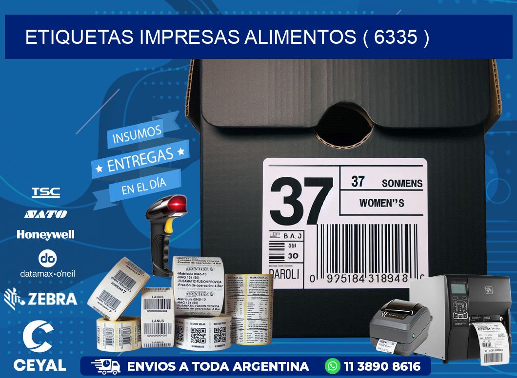 ETIQUETAS IMPRESAS ALIMENTOS ( 6335 )