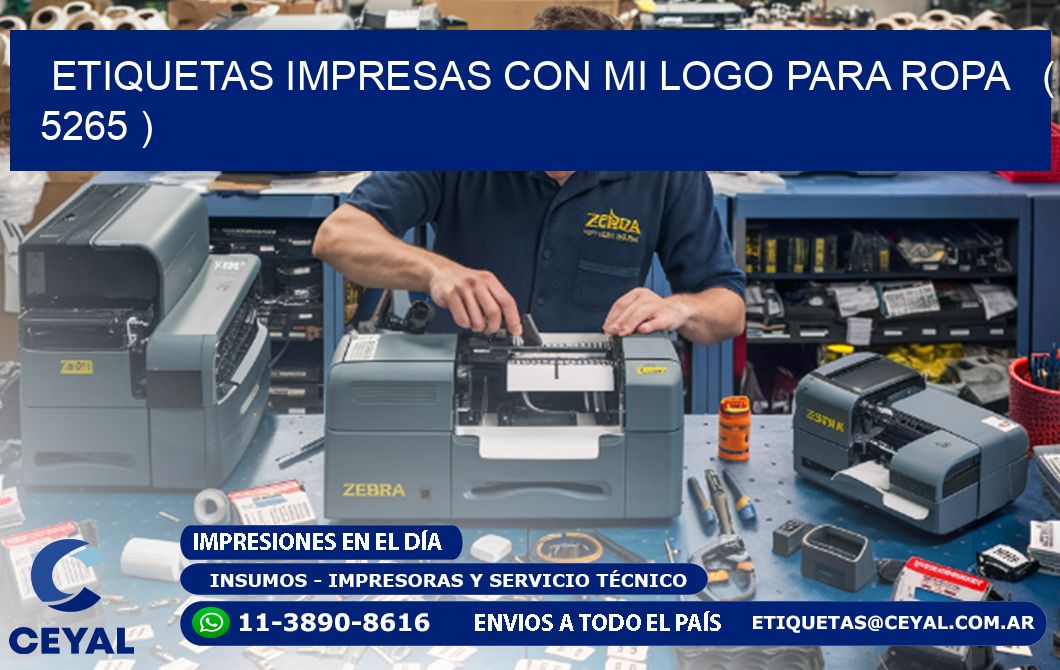 ETIQUETAS IMPRESAS CON MI LOGO PARA ROPA   ( 5265 )