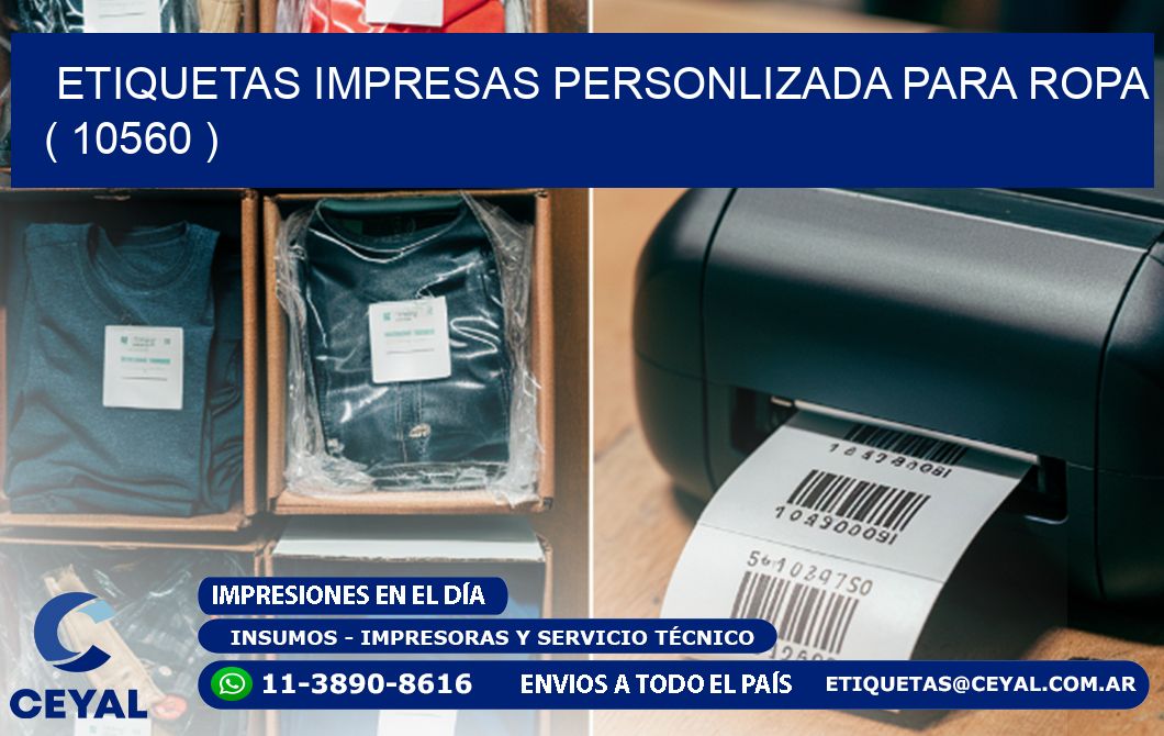 ETIQUETAS IMPRESAS PERSONLIZADA PARA ROPA ( 10560 )