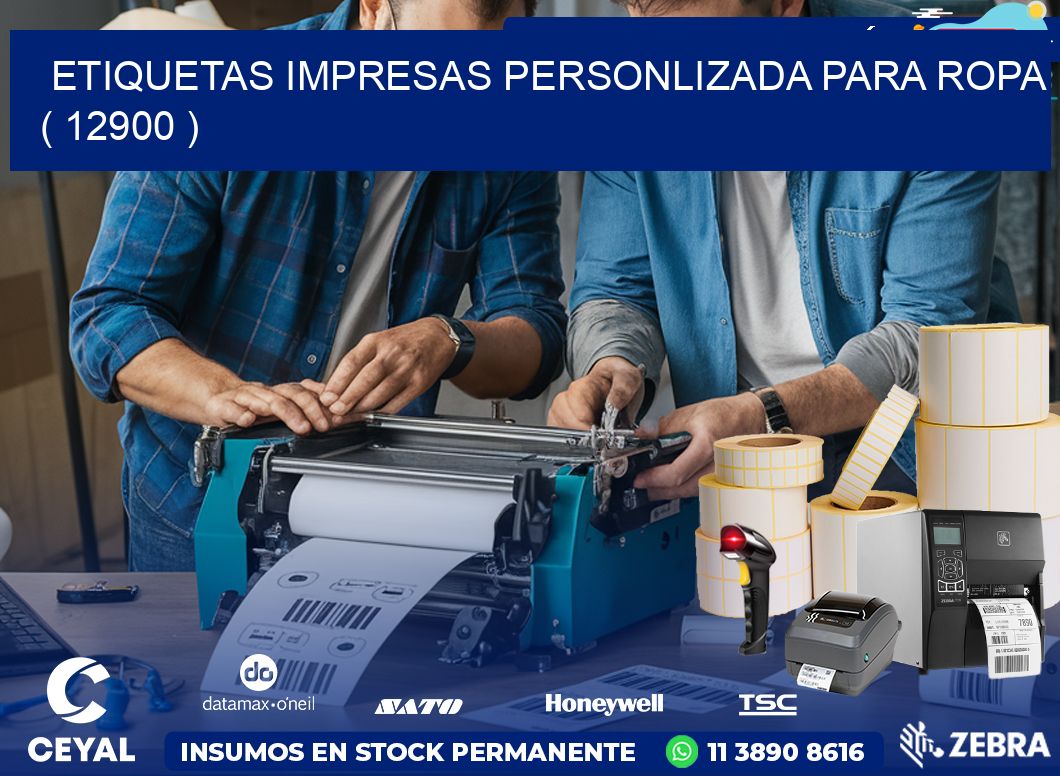 ETIQUETAS IMPRESAS PERSONLIZADA PARA ROPA ( 12900 )