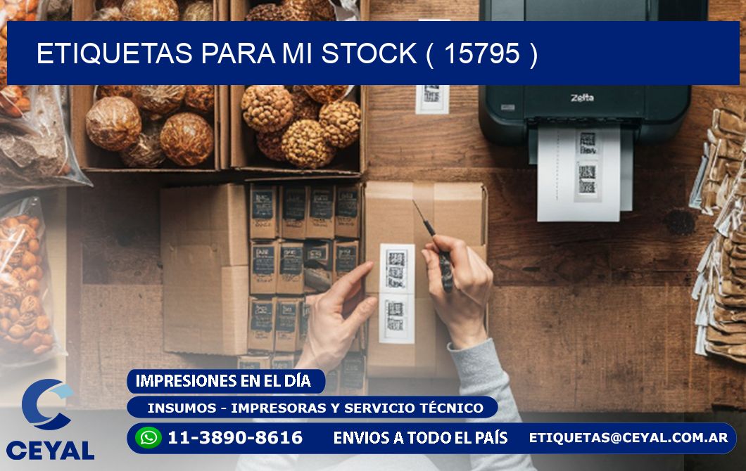 ETIQUETAS PARA MI STOCK ( 15795 )