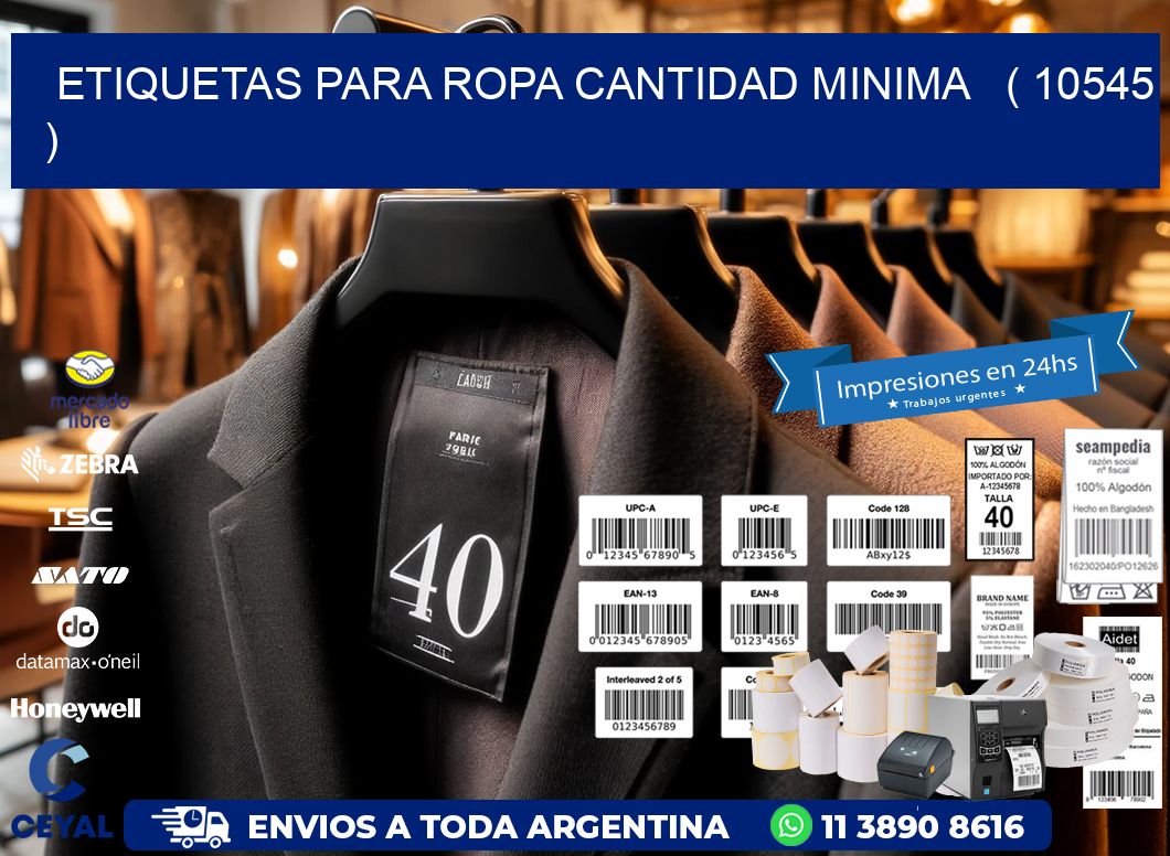 ETIQUETAS PARA ROPA CANTIDAD MINIMA   ( 10545 )