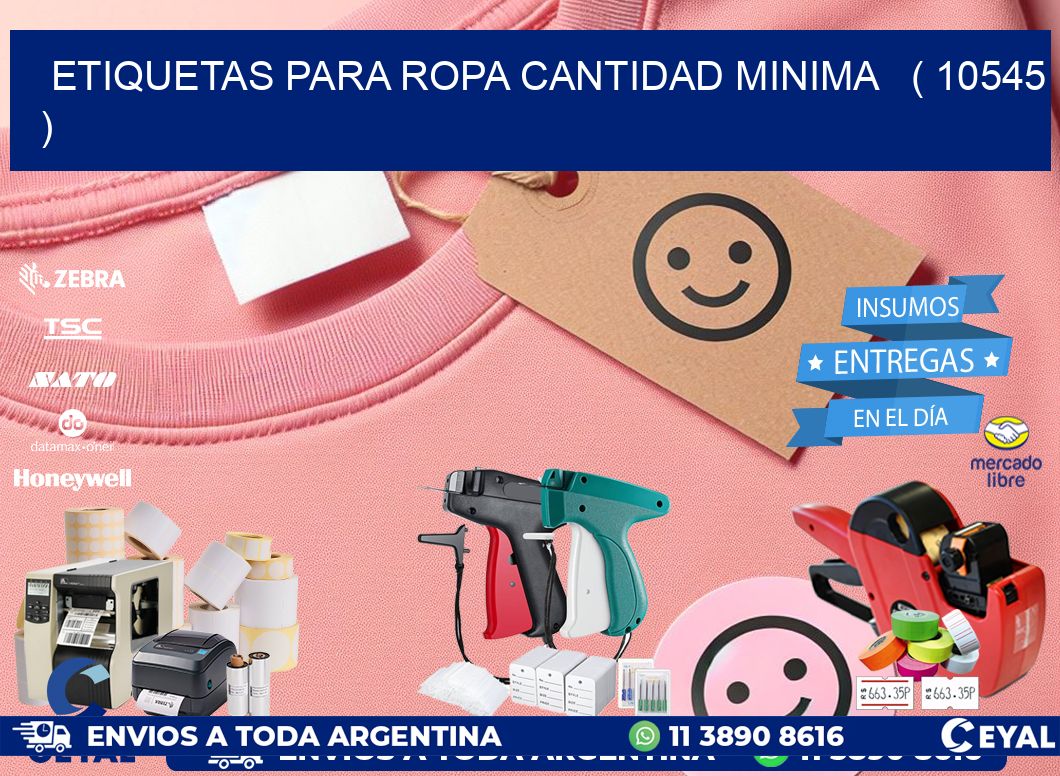 ETIQUETAS PARA ROPA CANTIDAD MINIMA   ( 10545 )