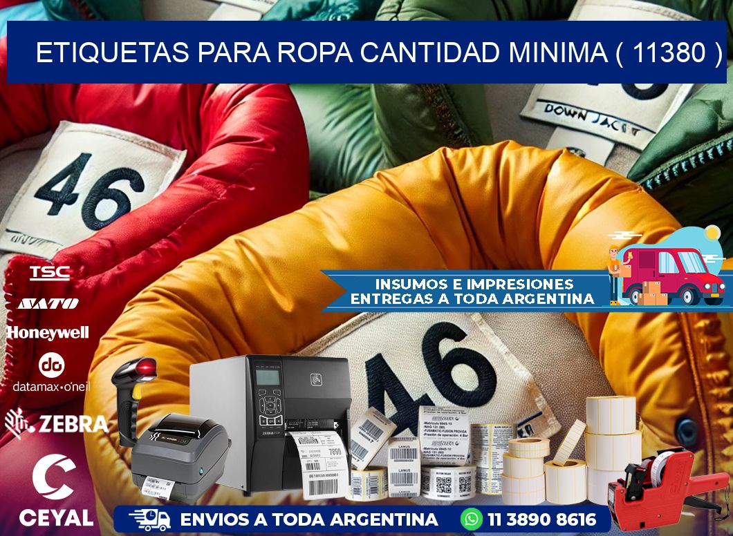 ETIQUETAS PARA ROPA CANTIDAD MINIMA ( 11380 )