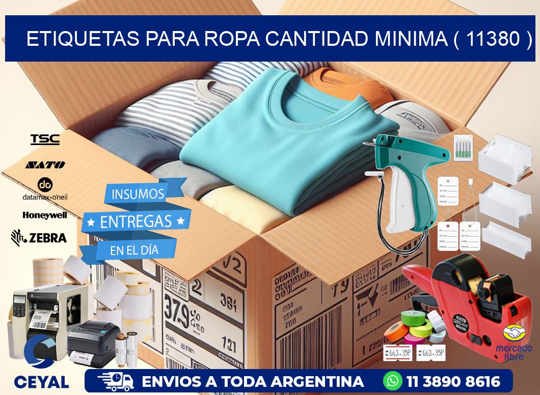 ETIQUETAS PARA ROPA CANTIDAD MINIMA ( 11380 )