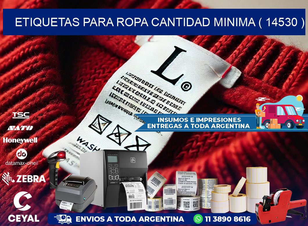 ETIQUETAS PARA ROPA CANTIDAD MINIMA ( 14530 )