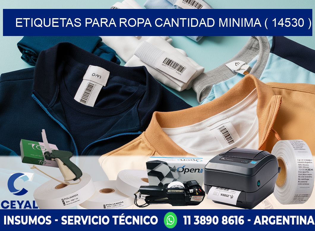 ETIQUETAS PARA ROPA CANTIDAD MINIMA ( 14530 )