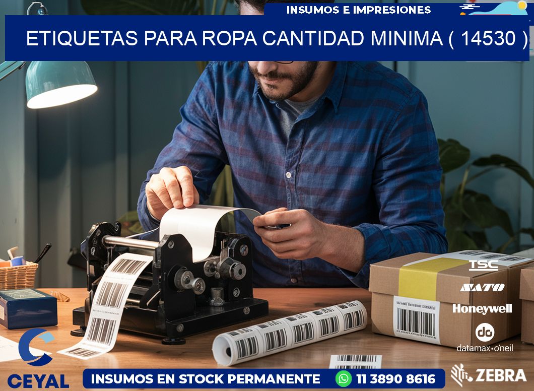 ETIQUETAS PARA ROPA CANTIDAD MINIMA ( 14530 )