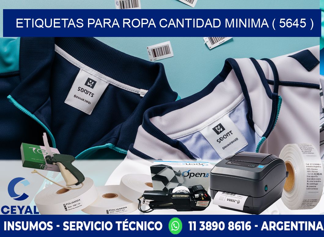 ETIQUETAS PARA ROPA CANTIDAD MINIMA ( 5645 )