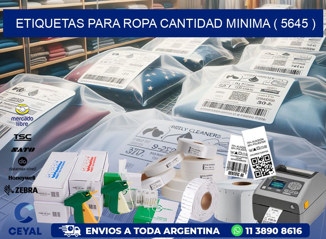 ETIQUETAS PARA ROPA CANTIDAD MINIMA ( 5645 )