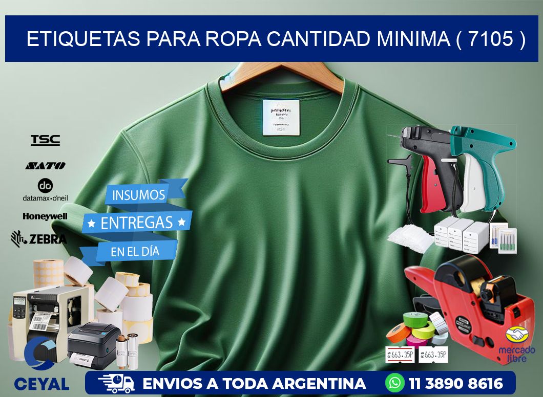 ETIQUETAS PARA ROPA CANTIDAD MINIMA ( 7105 )