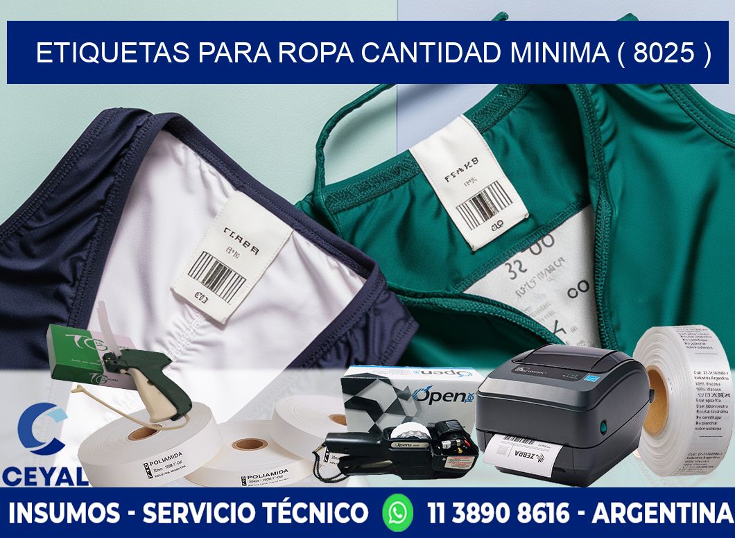 ETIQUETAS PARA ROPA CANTIDAD MINIMA ( 8025 )