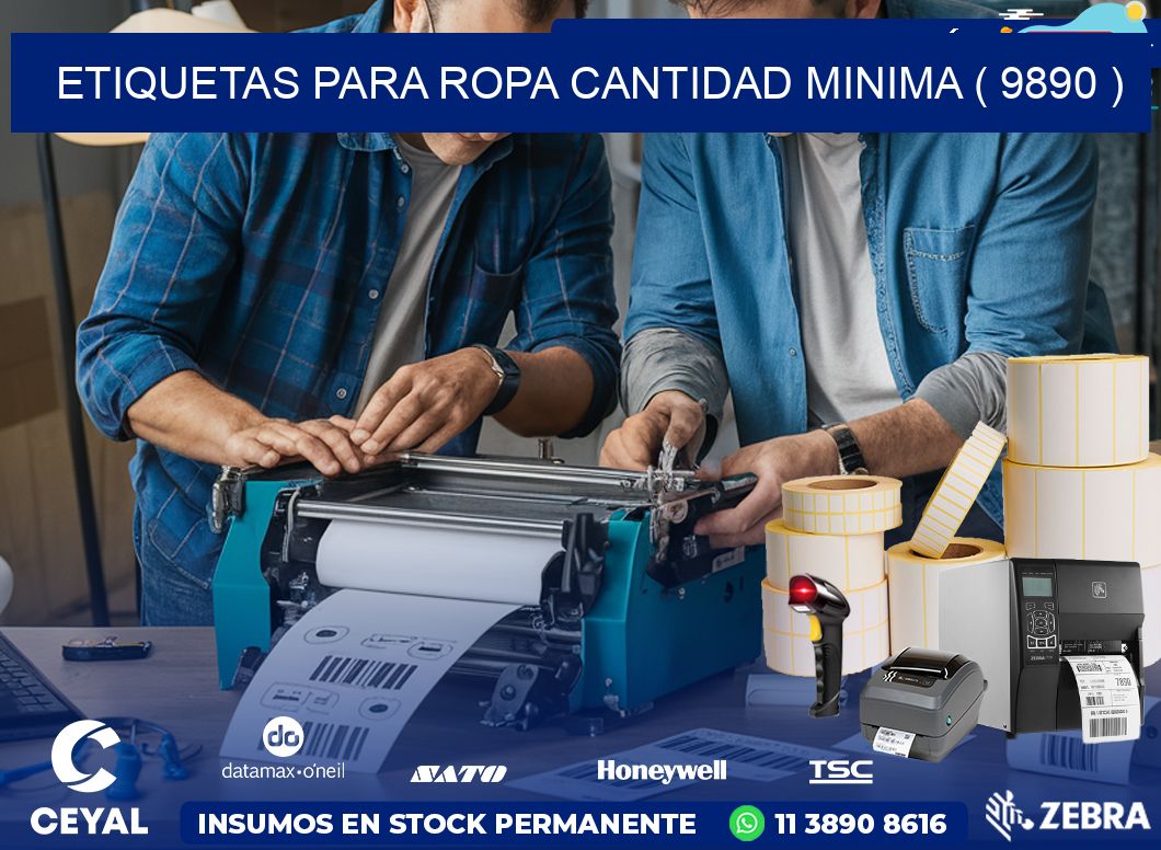 ETIQUETAS PARA ROPA CANTIDAD MINIMA ( 9890 )