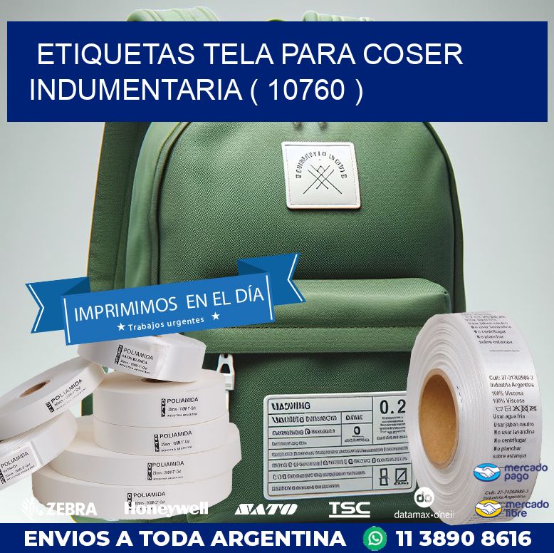 ETIQUETAS TELA PARA COSER INDUMENTARIA ( 10760 )