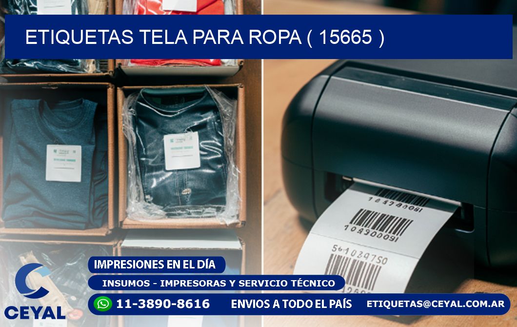 ETIQUETAS TELA PARA ROPA ( 15665 )