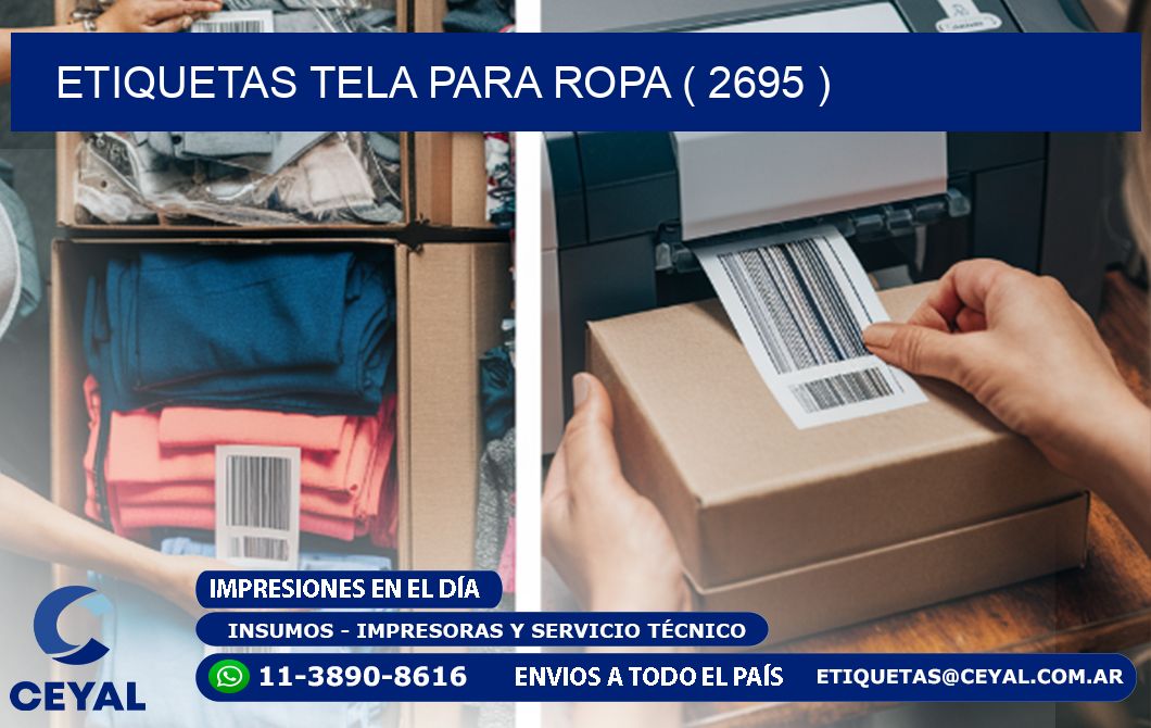 ETIQUETAS TELA PARA ROPA ( 2695 )