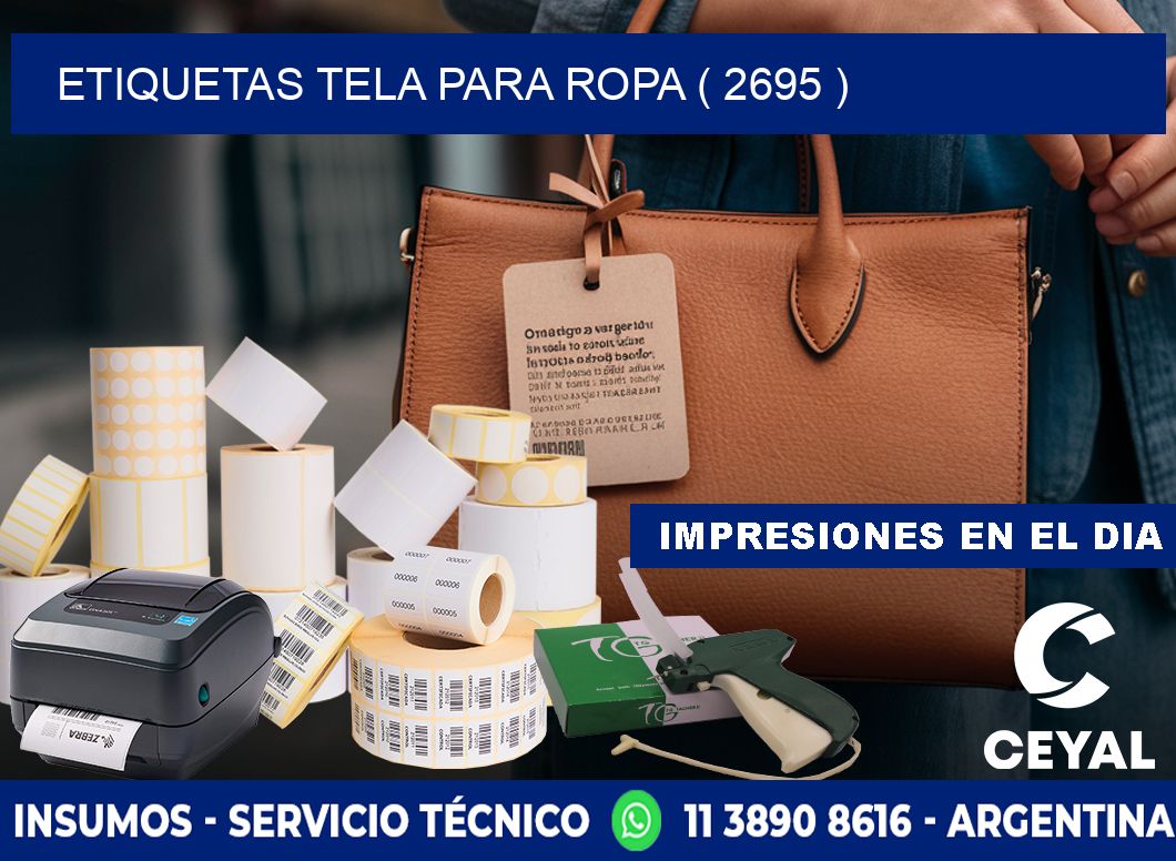 ETIQUETAS TELA PARA ROPA ( 2695 )