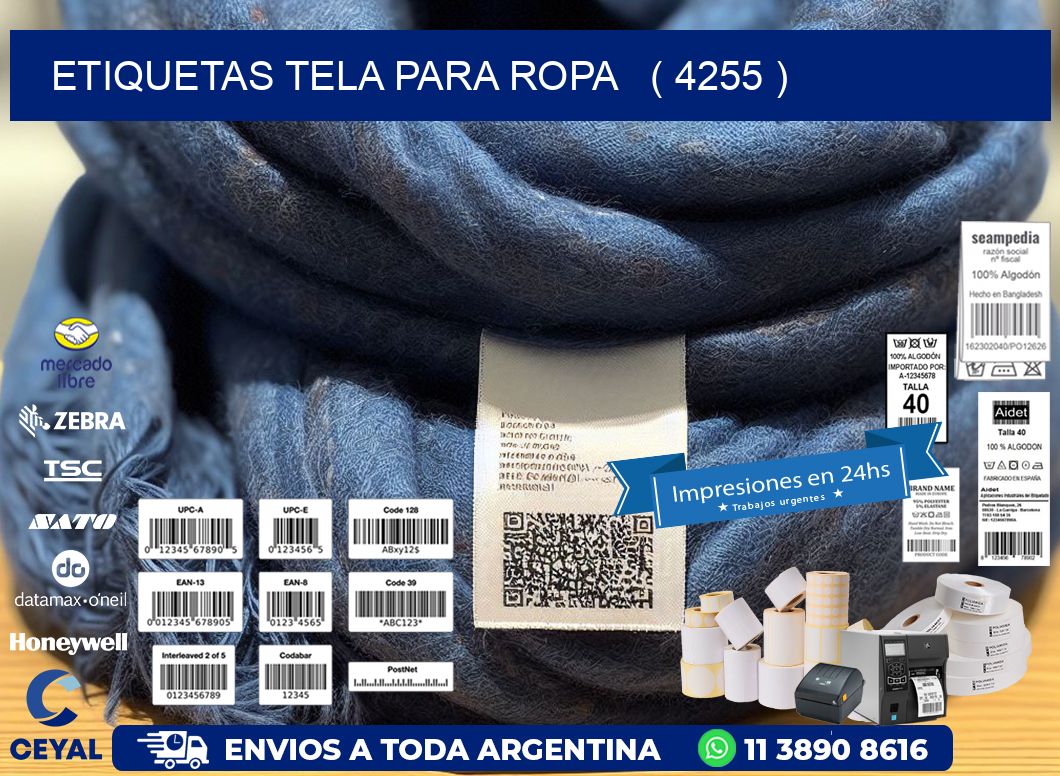 ETIQUETAS TELA PARA ROPA   ( 4255 )